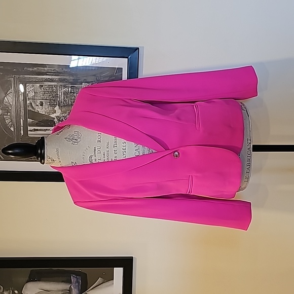 LOFT Jackets & Blazers - EUC Loft hot pink sz LP blazer